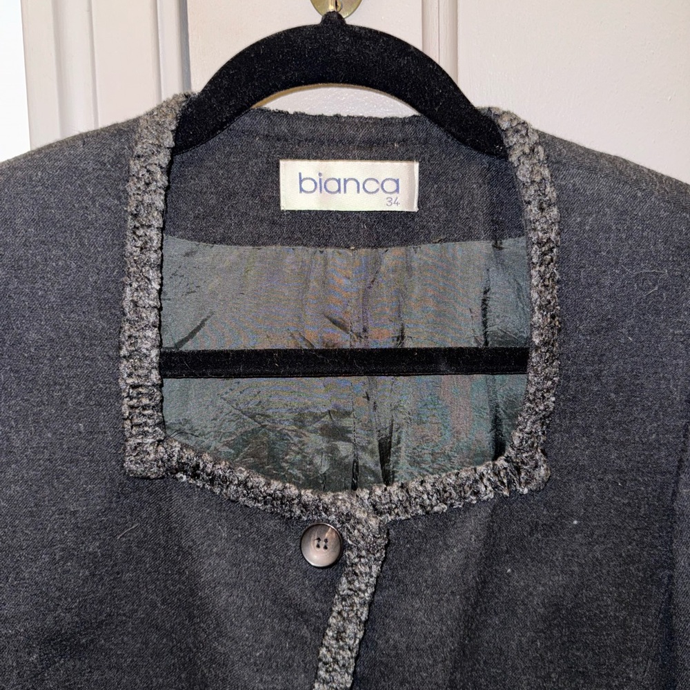 Structured Gray Wool Jacket - Picture 2 of 3